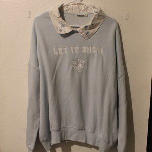 Doe. Christmas Sweatshirt with collar